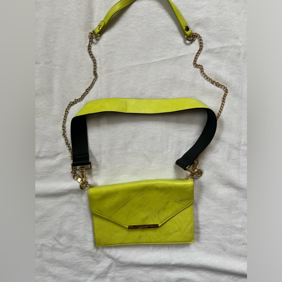 INC Lime Green Bag with two strap options - Picture 1 of 7